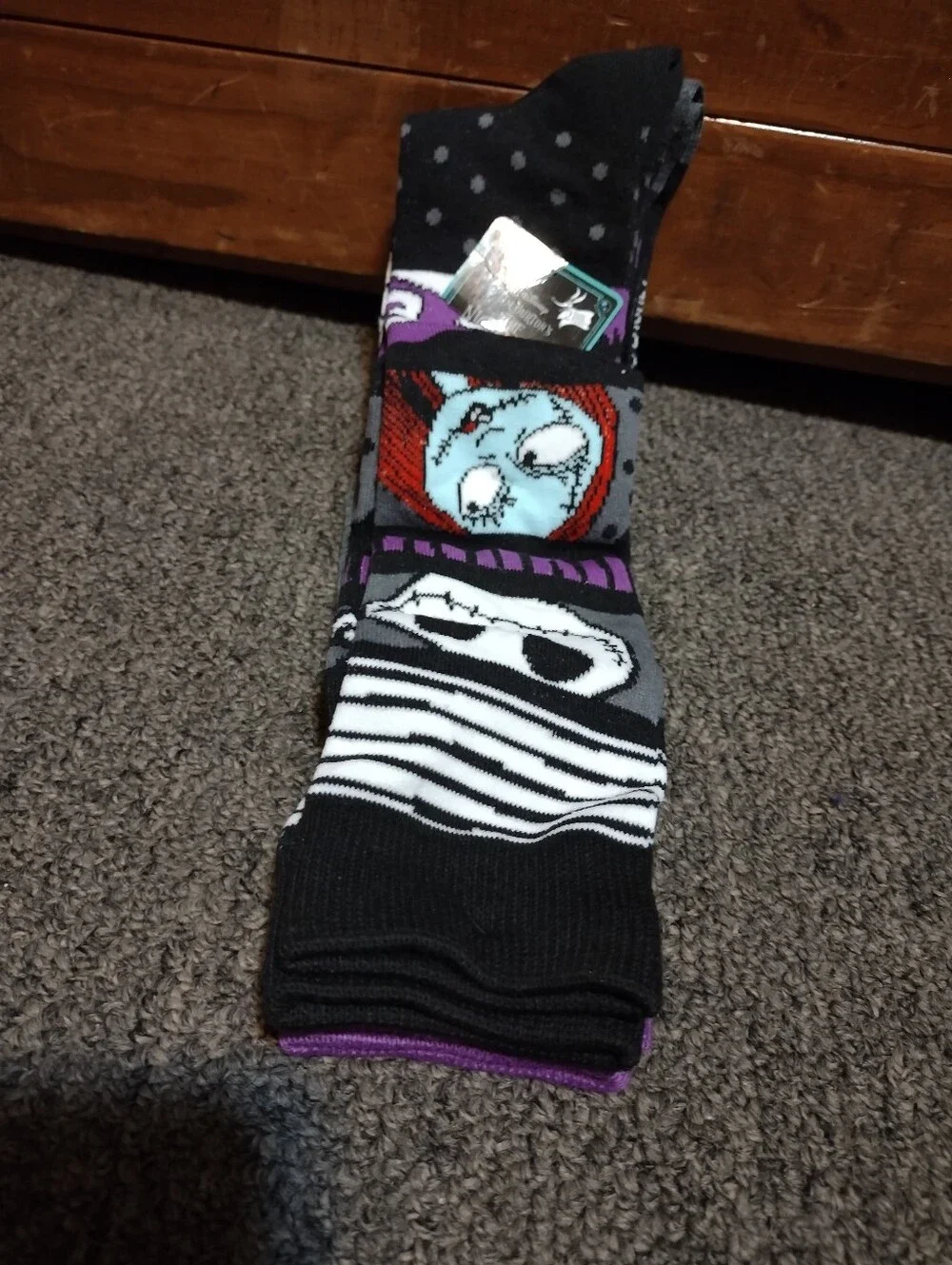 Disney Tim Burtons Nightmare Before Christmas Women's Knee High Socks 2 Pair